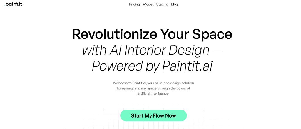 Dasbhboard image of Paintit AI